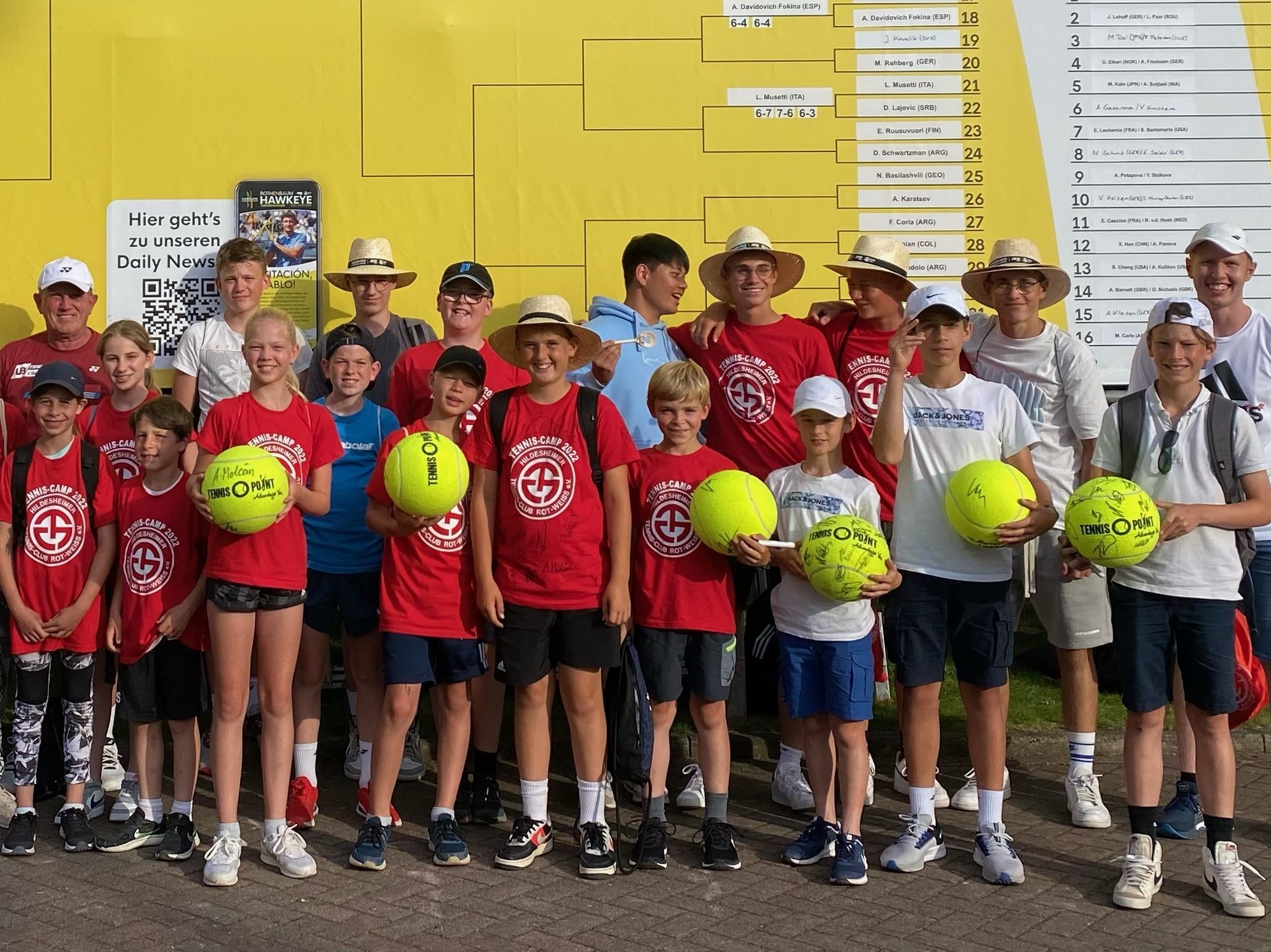 Rot-Weiß-Tenniscamp besucht Hamburg European Open am Rothenbaum